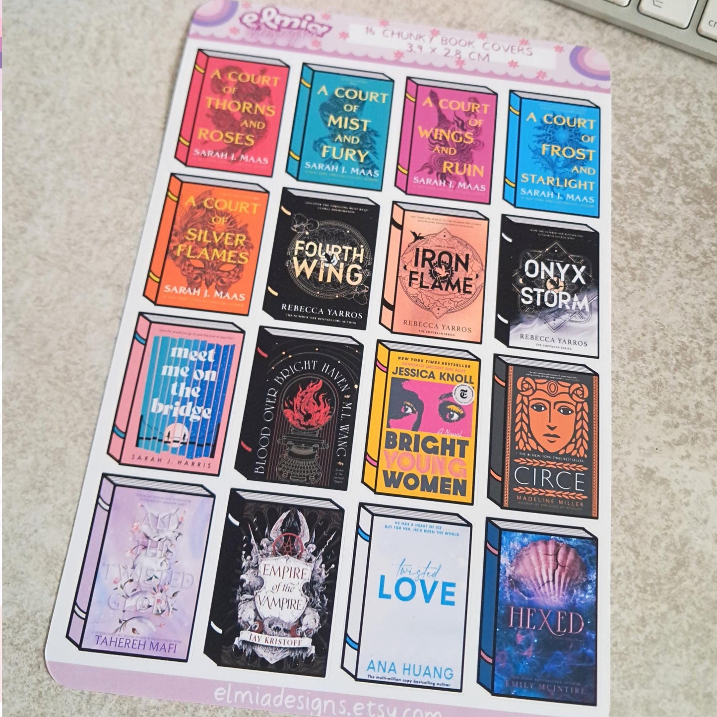 Printed Custom Book Cover Stickers | Reading Journal | Bullet Journal | Planning | Reading Gifts | Booktok | tracker | Books Audiobook Ebook