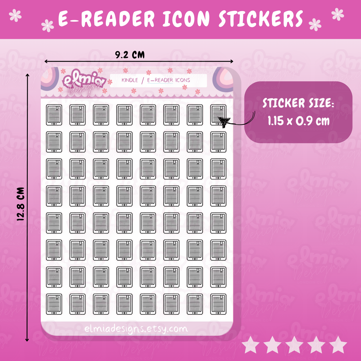 Book or reading journal rating stickers | star rating | smut or spice | emotion | romance | review | planner stickers | vinyl sticker