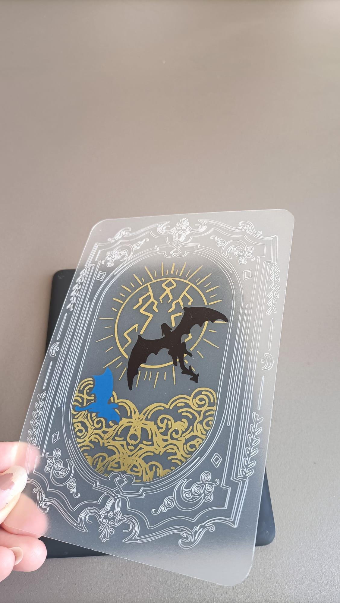 Foiled Kindle Case Insert | Reader Gifts | Bookish | Kindle Skin | Decor | Kindle Stickers | Booktok | wing | dragons | fantasy | sky storm