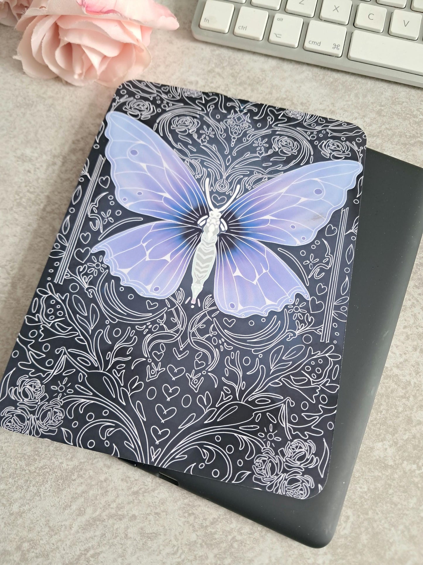 Printed Kindle Case Insert | Reader Gifts | Bookish | roses | Decor | Kindle Stickers | Booktok | fantasy romance kindle vinyl sticker girly