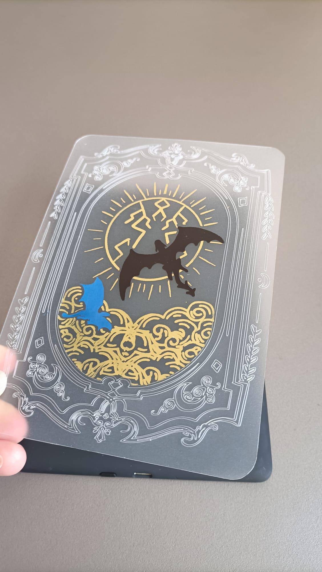 Foiled Kindle Case Insert | Reader Gifts | Bookish | Kindle Skin | Decor | Kindle Stickers | Booktok | wing | dragons | fantasy | sky storm