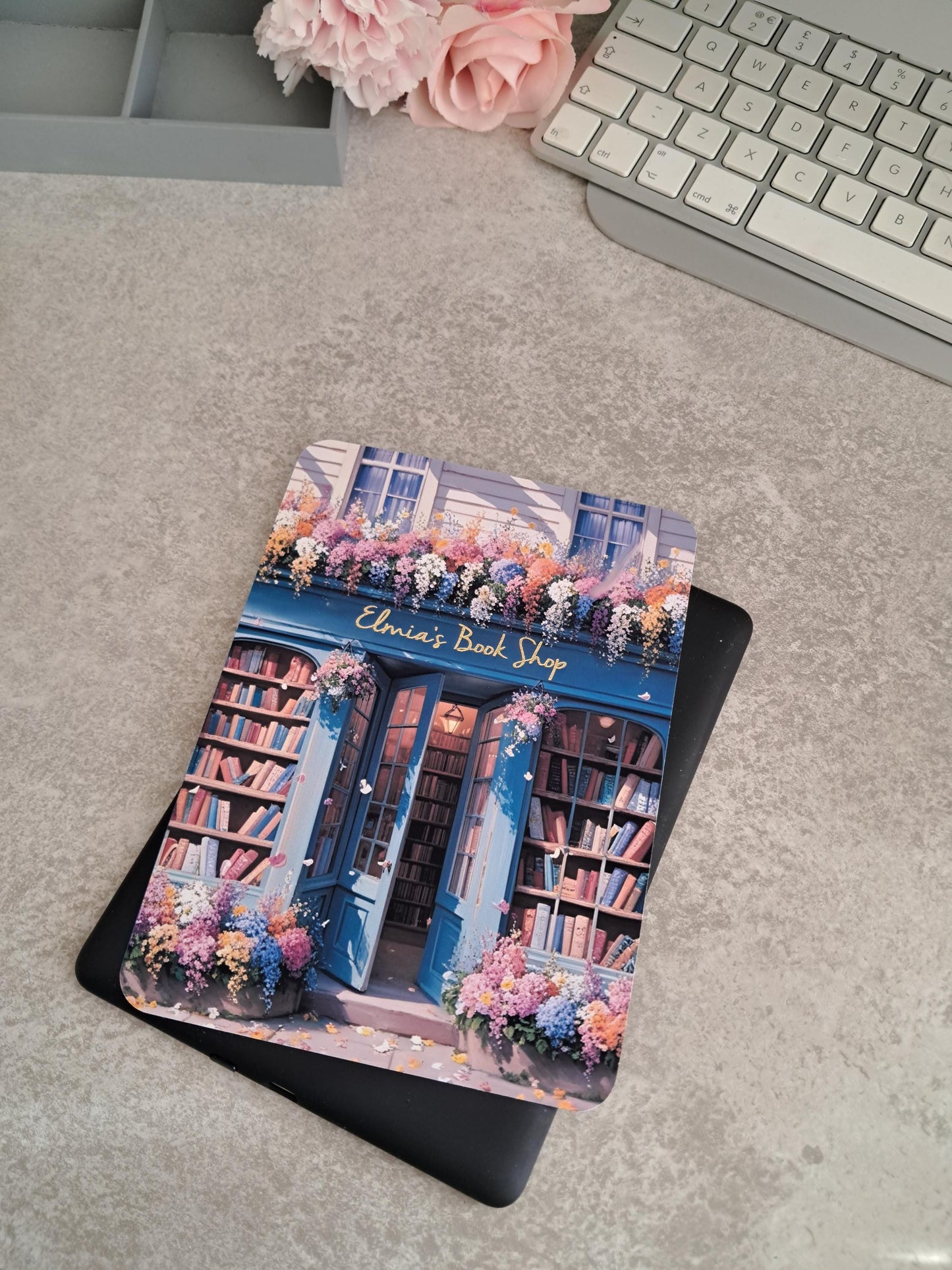 Printed and Foiled Kindle Clear Case Insert | Reader Gifts | Bookish | Stickers | Booktok | Library Book Shop Artwork Custom Name Pretty