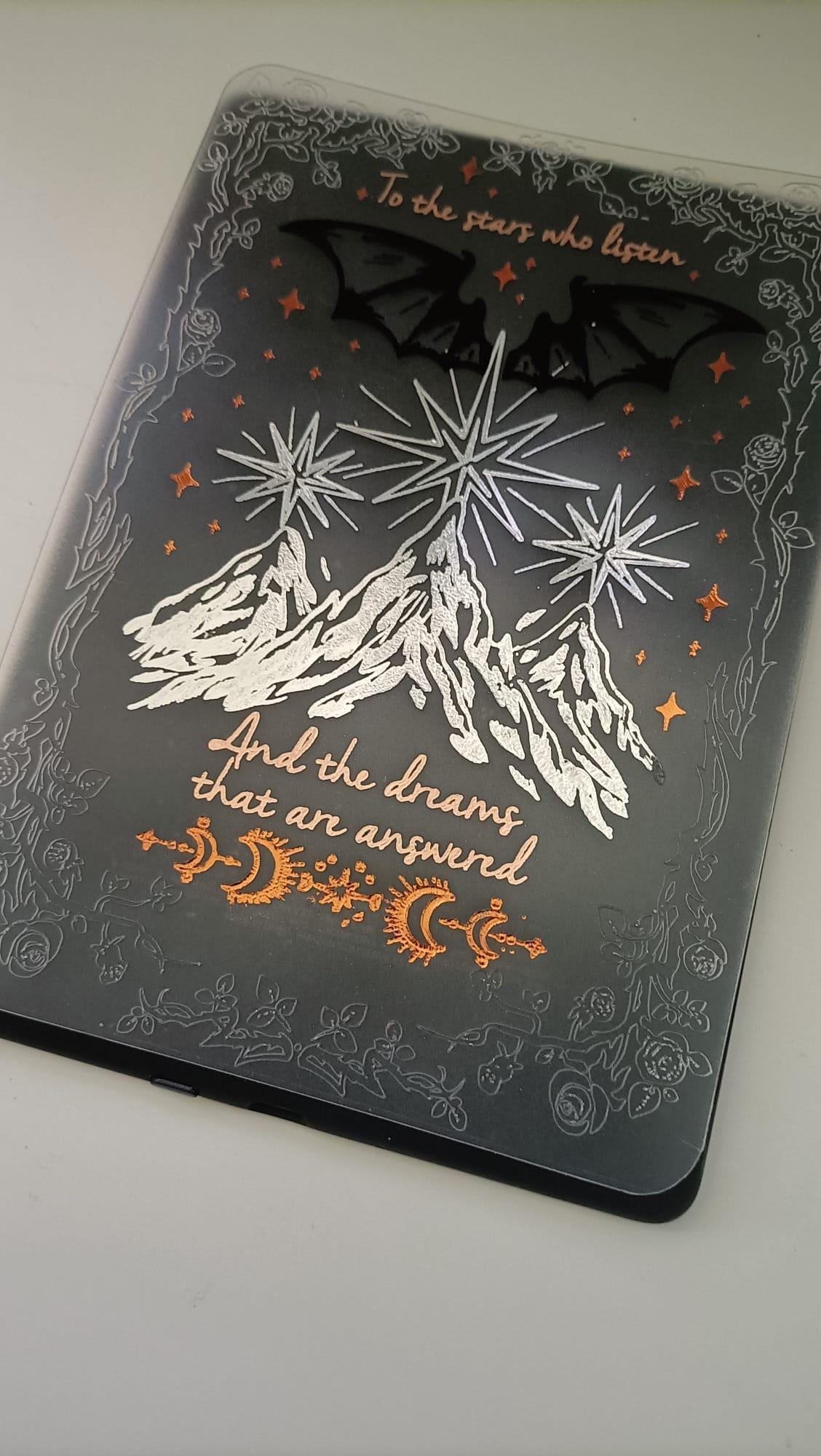 Foiled Kindle Case Insert | Reader Gifts | Bookish | Velaris | Decor | Kindle Stickers | Booktok | Rhysand | Faerie | Fae | fantasy | ACOTAR