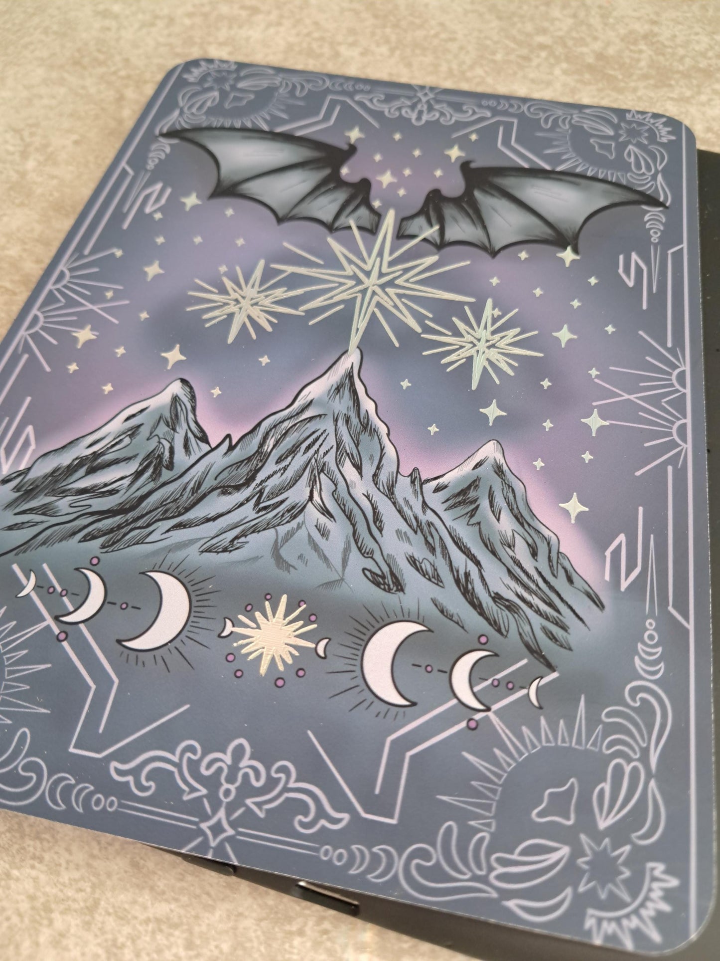 Foiled Kindle Case Insert | Reader Gifts | Bookish | Night | Decor | acotar Sticker | Booktok | romantasy | Moon Phase | fantasy | Starlight