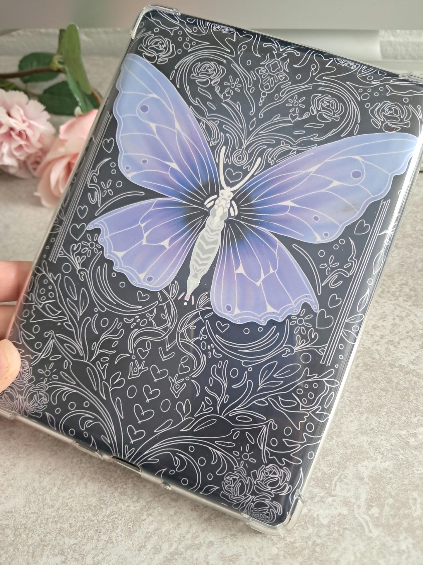 Printed Kindle Case Insert | Reader Gifts | Bookish | roses | Decor | Kindle Stickers | Booktok | fantasy romance kindle vinyl sticker girly