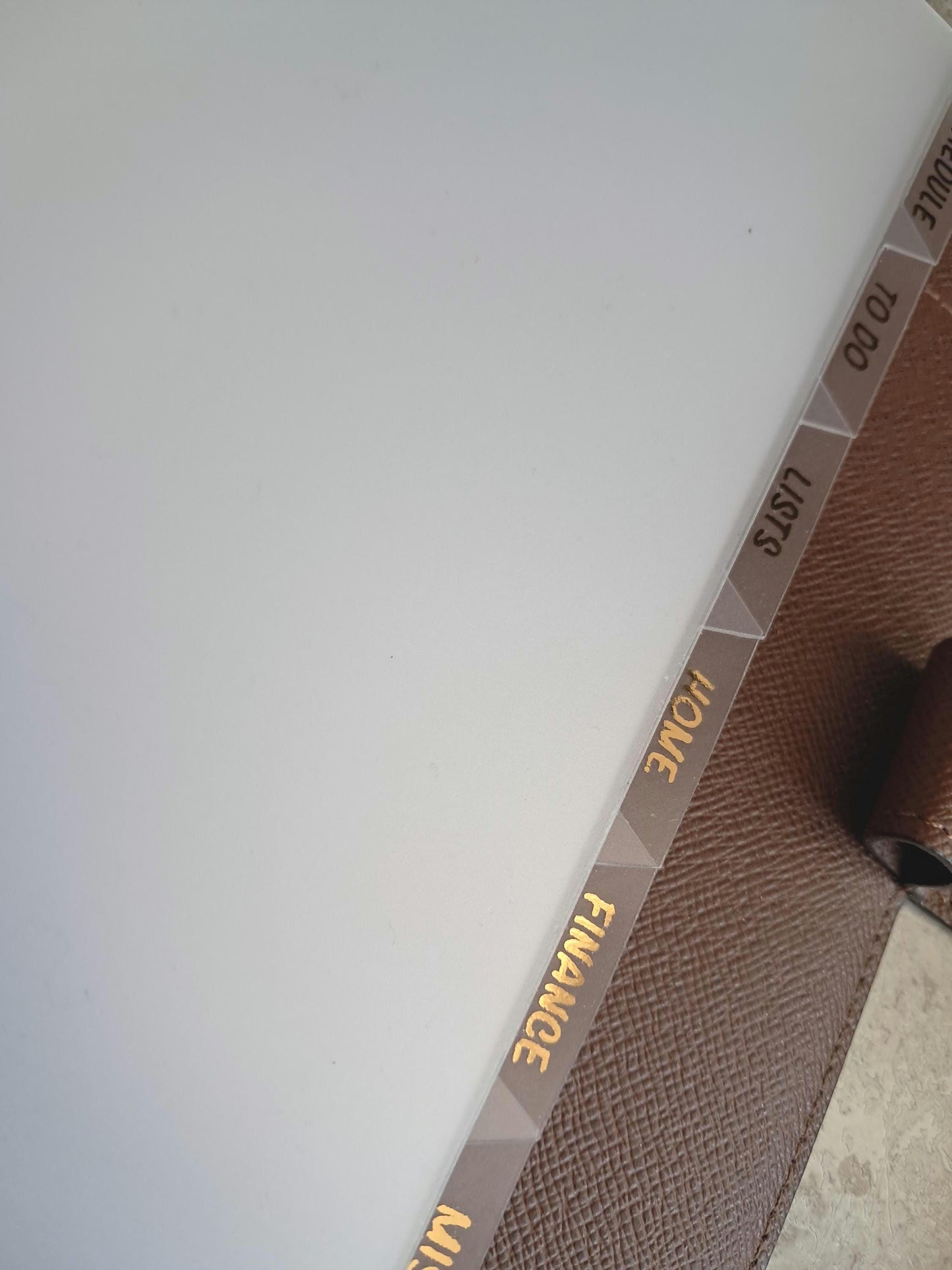Custom Foiled Side Top Bottom Tab Dividers | BUJO | Planner Insert | Plastic Divider | Personal | A5 | A6 | Pocket | B6 | Journal | Planning