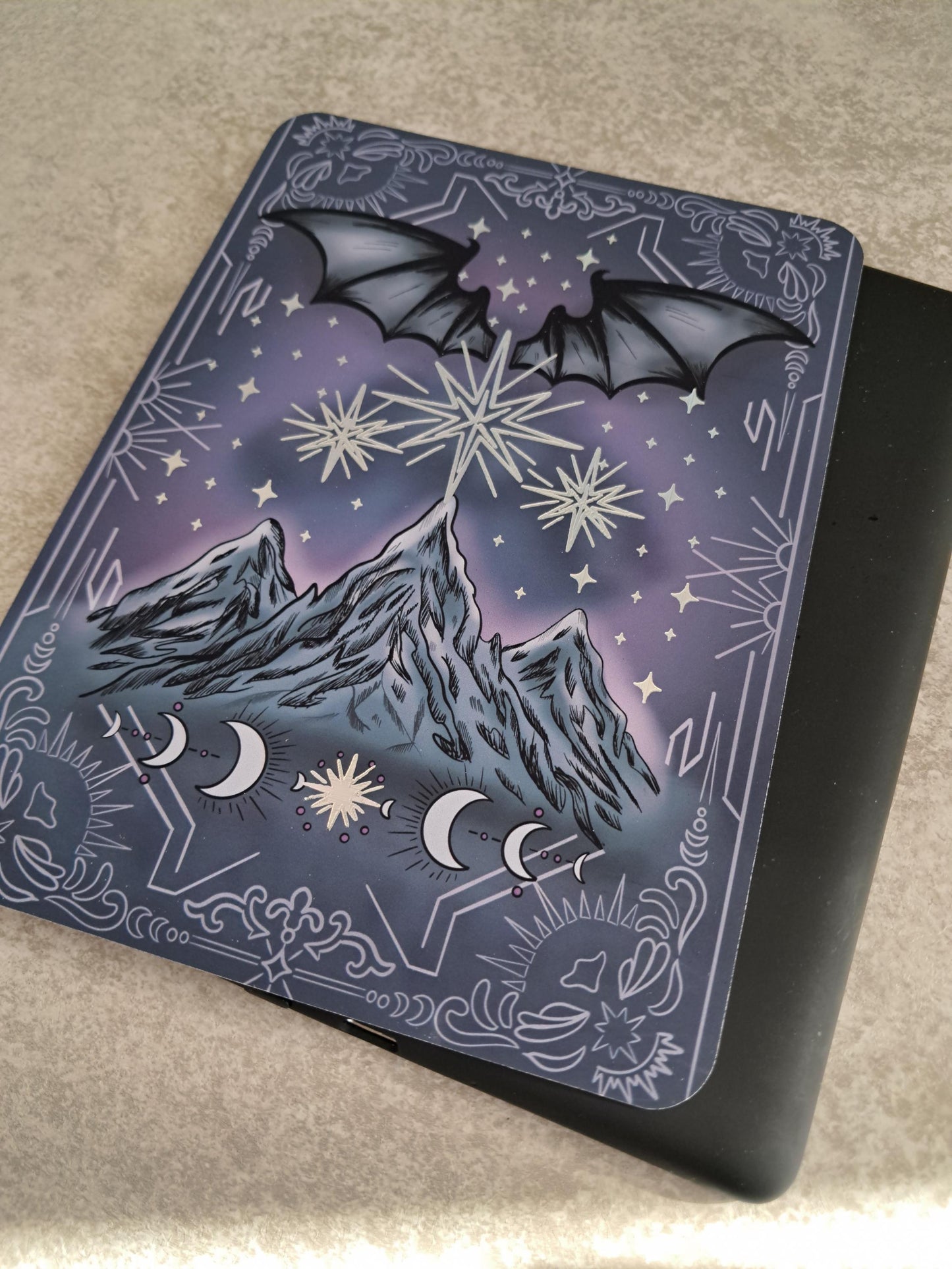 Foiled Kindle Case Insert | Reader Gifts | Bookish | Night | Decor | acotar Sticker | Booktok | romantasy | Moon Phase | fantasy | Starlight