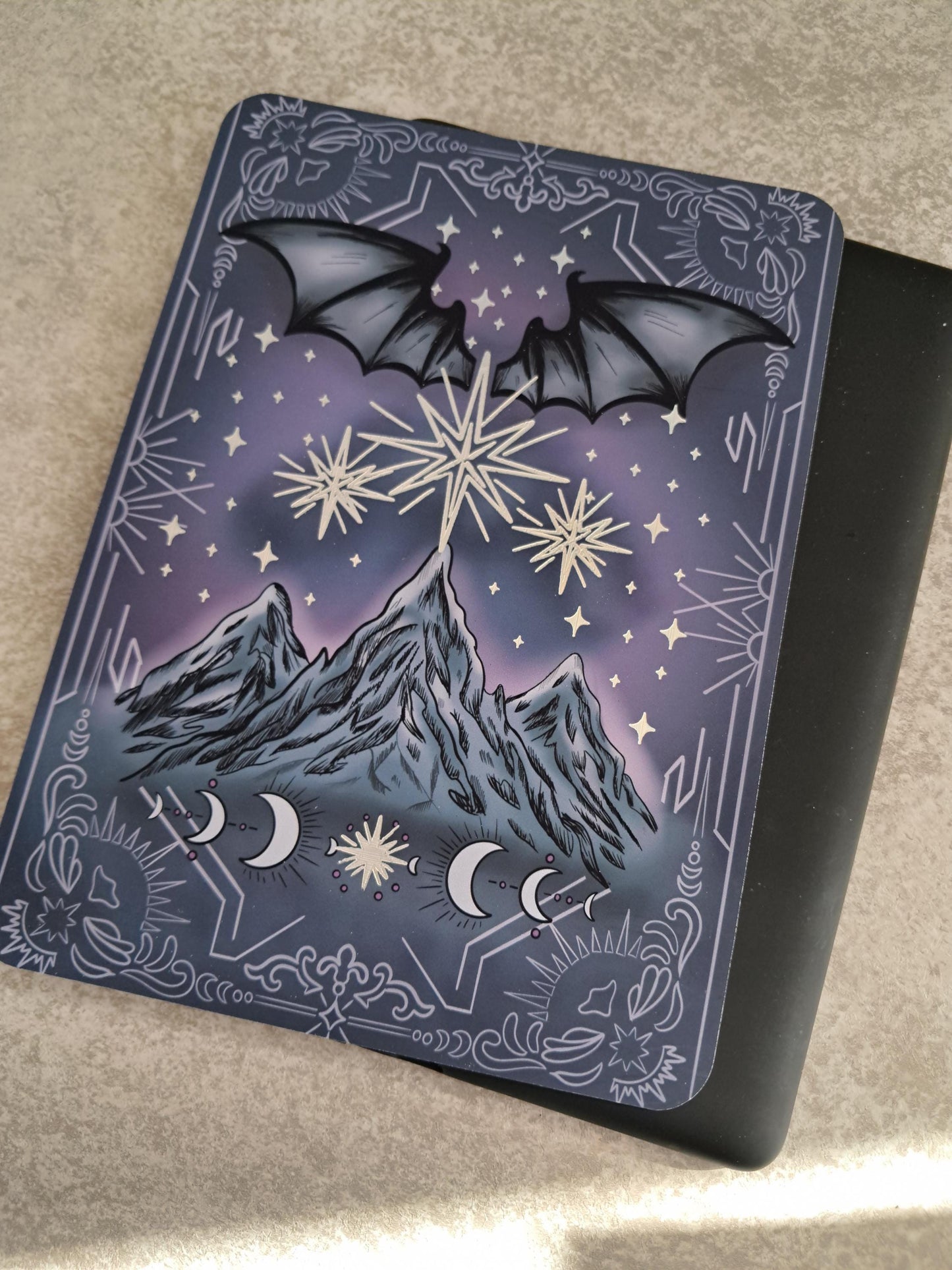 Foiled Kindle Case Insert | Reader Gifts | Bookish | Night | Decor | acotar Sticker | Booktok | romantasy | Moon Phase | fantasy | Starlight