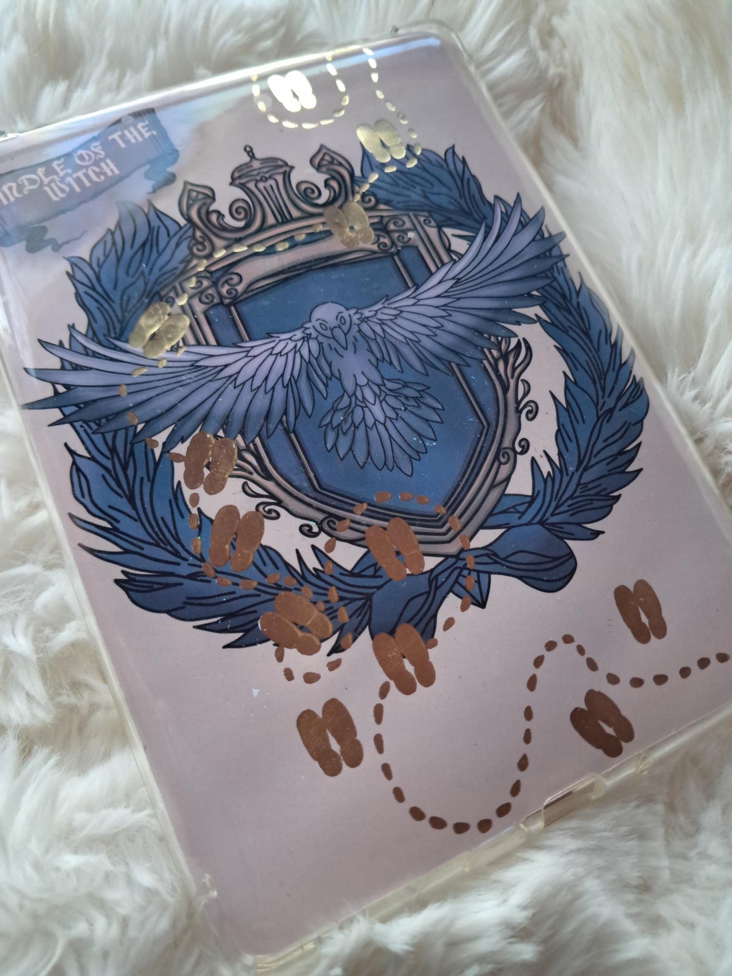 Raven magical magic treasure Fantasy foiled printed Kindle insert for clear case | Gifts | Bookish | MAP | Stickers | pirate | romantasy