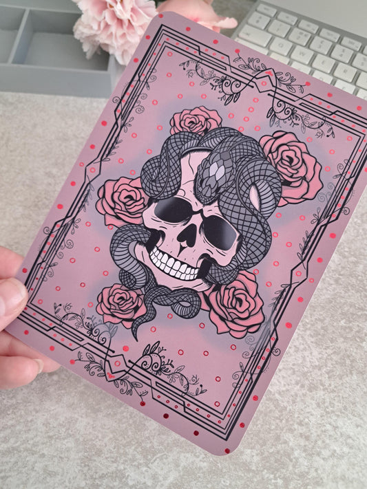 Printed Custom Kindle Case Insert | Reader Gifts | Bookish | Decor | Stickers | Booktok | Dark Romance | Skull | Viper | Snake | Red Rose