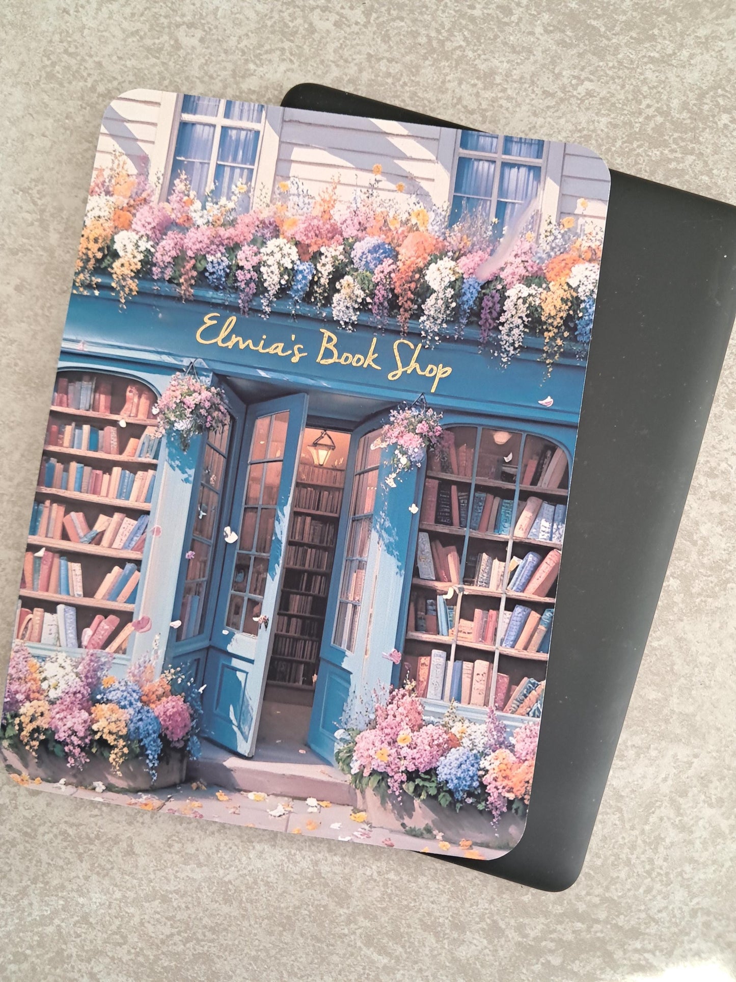 Printed and Foiled Book Shop Kindle Clear Case Insert | Reader Gifts | Bookish | Sticker | Booktok | Library Artwork Custom Name Pretty