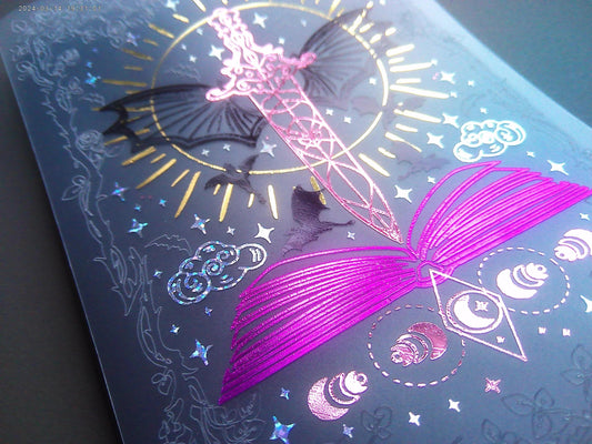 Foiled Kindle Case Insert | Reader Gifts | Bookish | roses | Decor | Kindle Stickers | Booktok | fourth wing | dragons | fantasy | romantasy