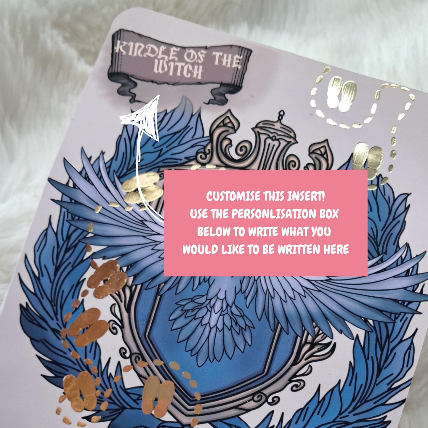 Raven magical magic treasure Fantasy foiled printed Kindle insert for clear case | Gifts | Bookish | MAP | Stickers | pirate | romantasy