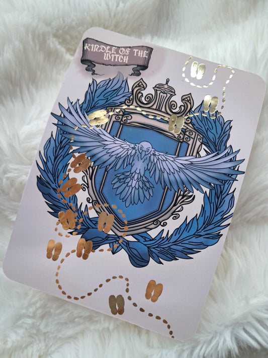 Raven magical magic treasure Fantasy foiled printed Kindle insert for clear case | Gifts | Bookish | MAP | Stickers | pirate | romantasy