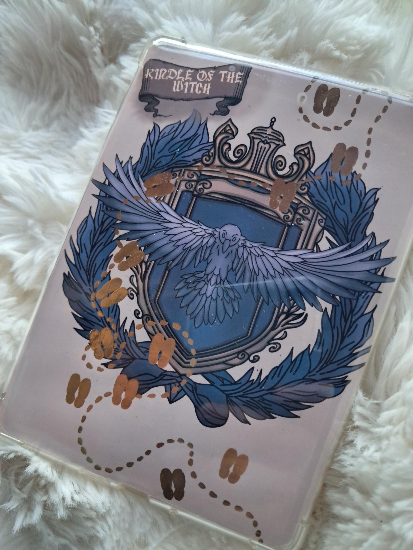 Raven magical magic treasure Fantasy foiled printed Kindle insert for clear case | Gifts | Bookish | MAP | Stickers | pirate | romantasy