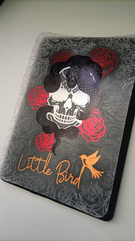 Foiled Kindle Case Insert | Reader Gifts | Bookish | Decor | Kindle Stickers | Booktok | dark romance | rose | skull | fantasy | snake goth