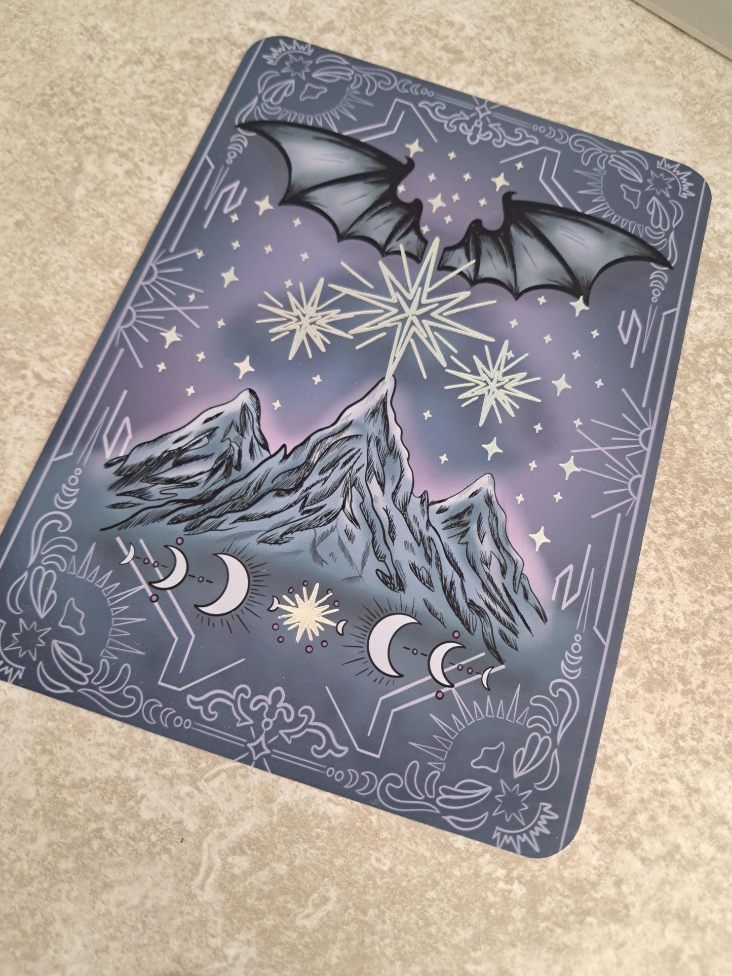 Foiled Kindle Case Insert | Reader Gifts | Bookish | Night | Decor | acotar Sticker | Booktok | romantasy | Moon Phase | fantasy | Starlight
