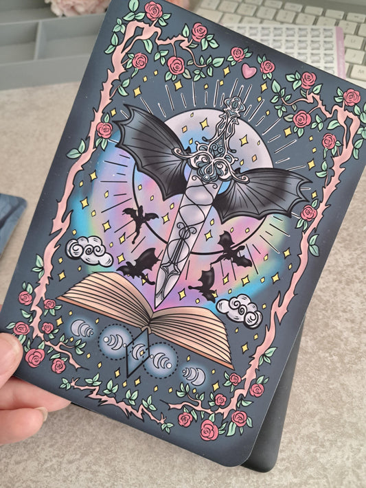 Printed Custom Kindle Case Insert | Reader Gifts | Bookish | Decor | Kindle Stickers | Booktok | dragons | fantasy | ACOTAR | Romance |