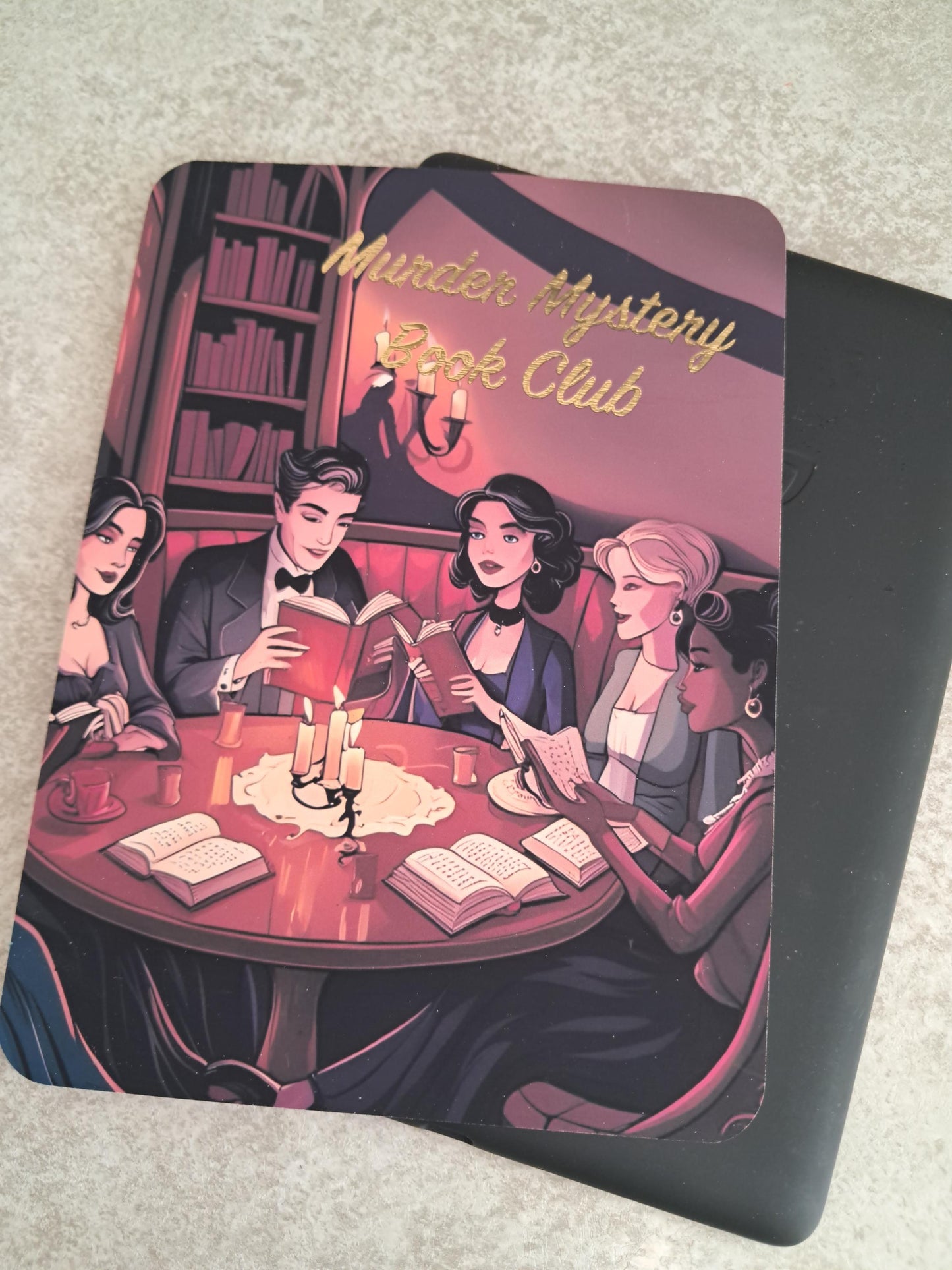 Printed foiled Custom Kindle Case Insert | Reader Gifts | Bookish | Decor | Kindle Stickers | Booktok | murder mystery book club | thriller