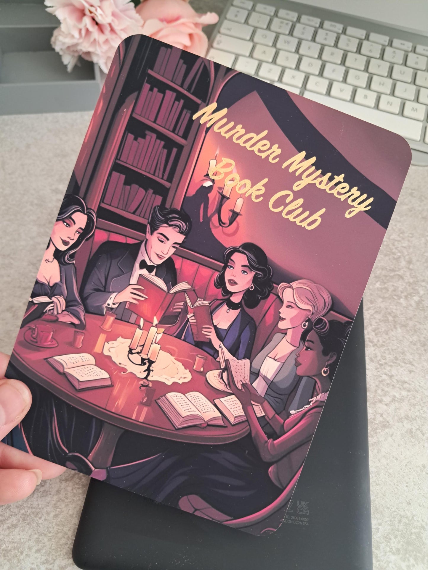 Printed foiled Custom Kindle Case Insert | Reader Gifts | Bookish | Decor | Kindle Stickers | Booktok | murder mystery book club | thriller