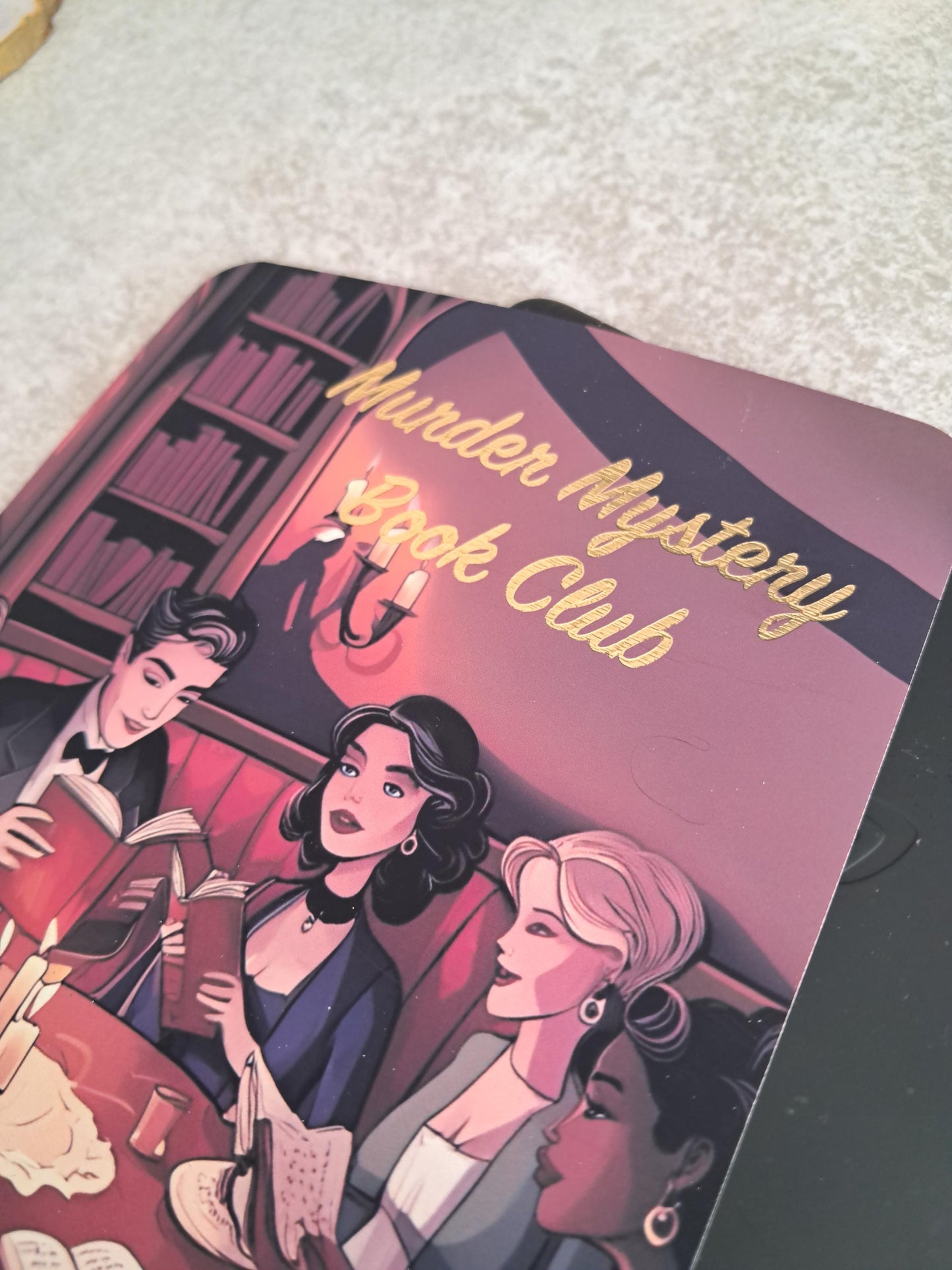 Printed foiled Custom Kindle Case Insert | Reader Gifts | Bookish | Decor | Kindle Stickers | Booktok | murder mystery book club | thriller