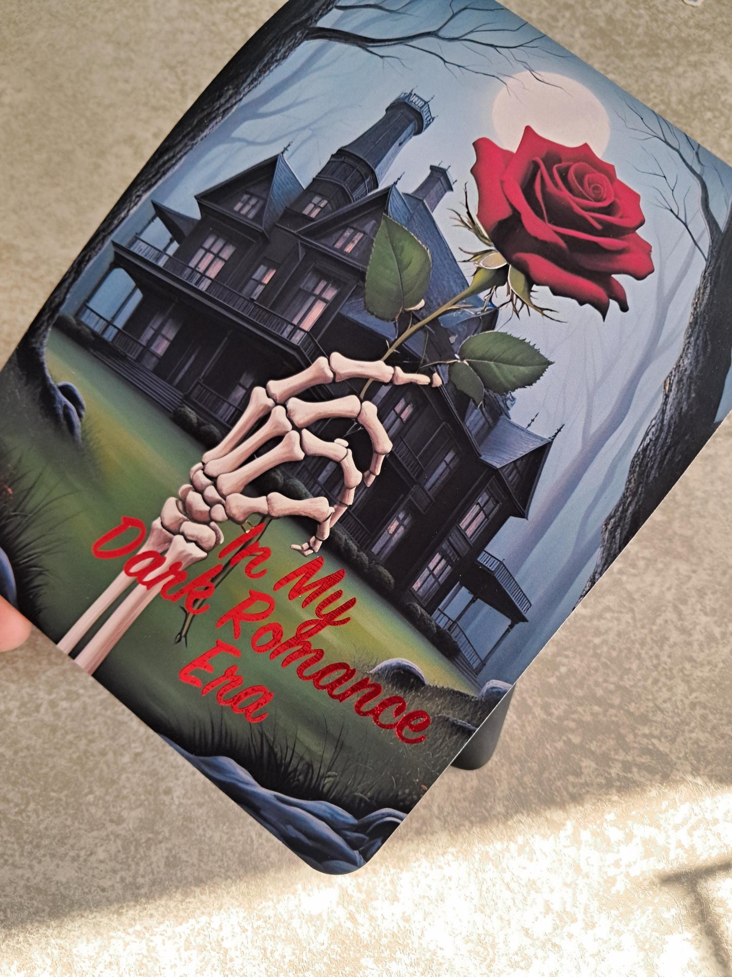 Haunting Foiled Kindle Case Insert Skin | Reader Gifts | Bookish | roses | Decor | Kindle Stickers | Booktok | Little Mouse | Adeline dark