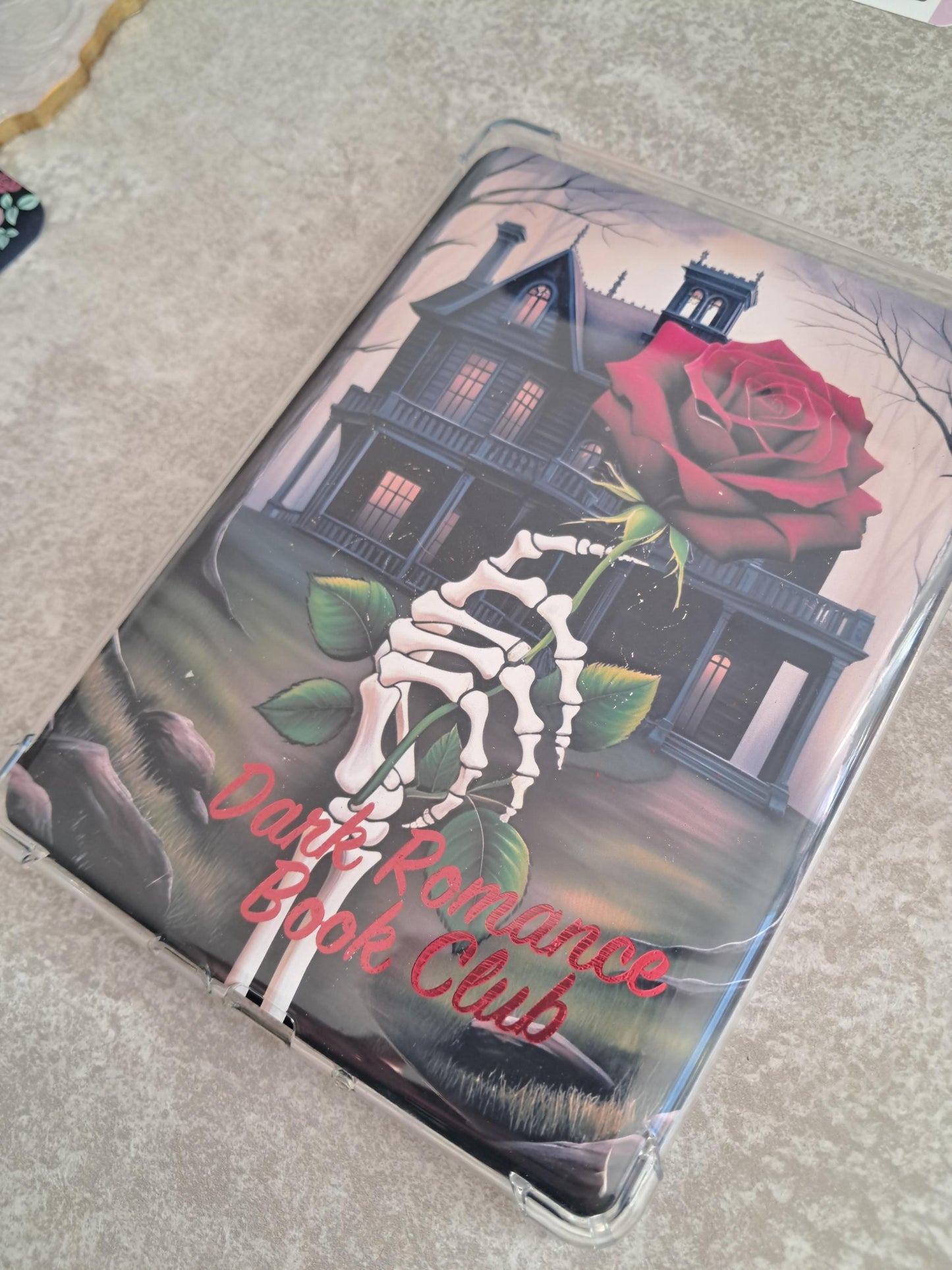 Haunting Foiled Kindle Clear Case Insert | Reader Gift | Bookish | roses | Decor | Stickers | Booktok | Little Mouse | Adeline dark romance