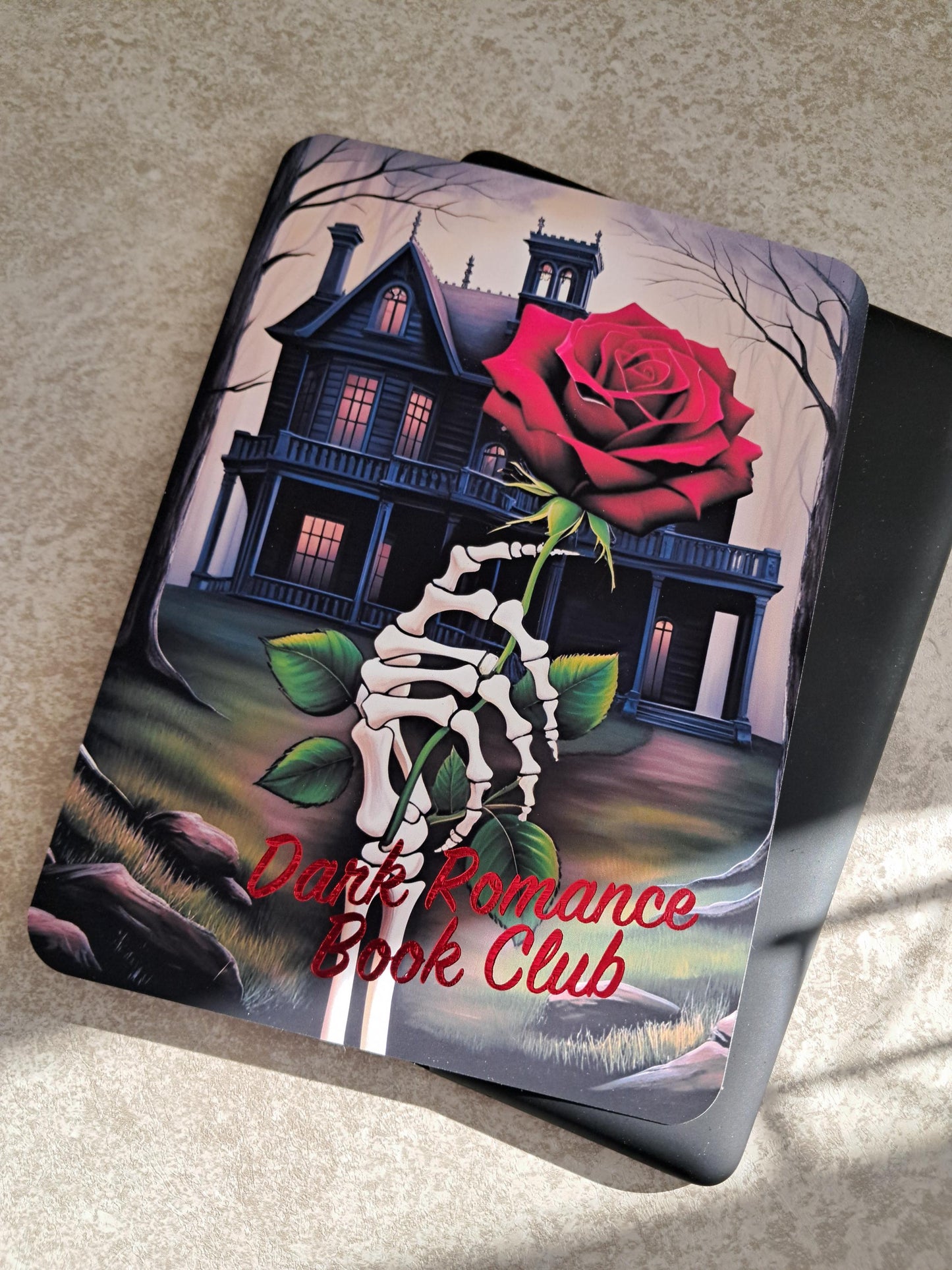 Haunting Foiled Kindle Clear Case Insert | Reader Gift | Bookish | roses | Decor | Stickers | Booktok | Little Mouse | Adeline dark romance