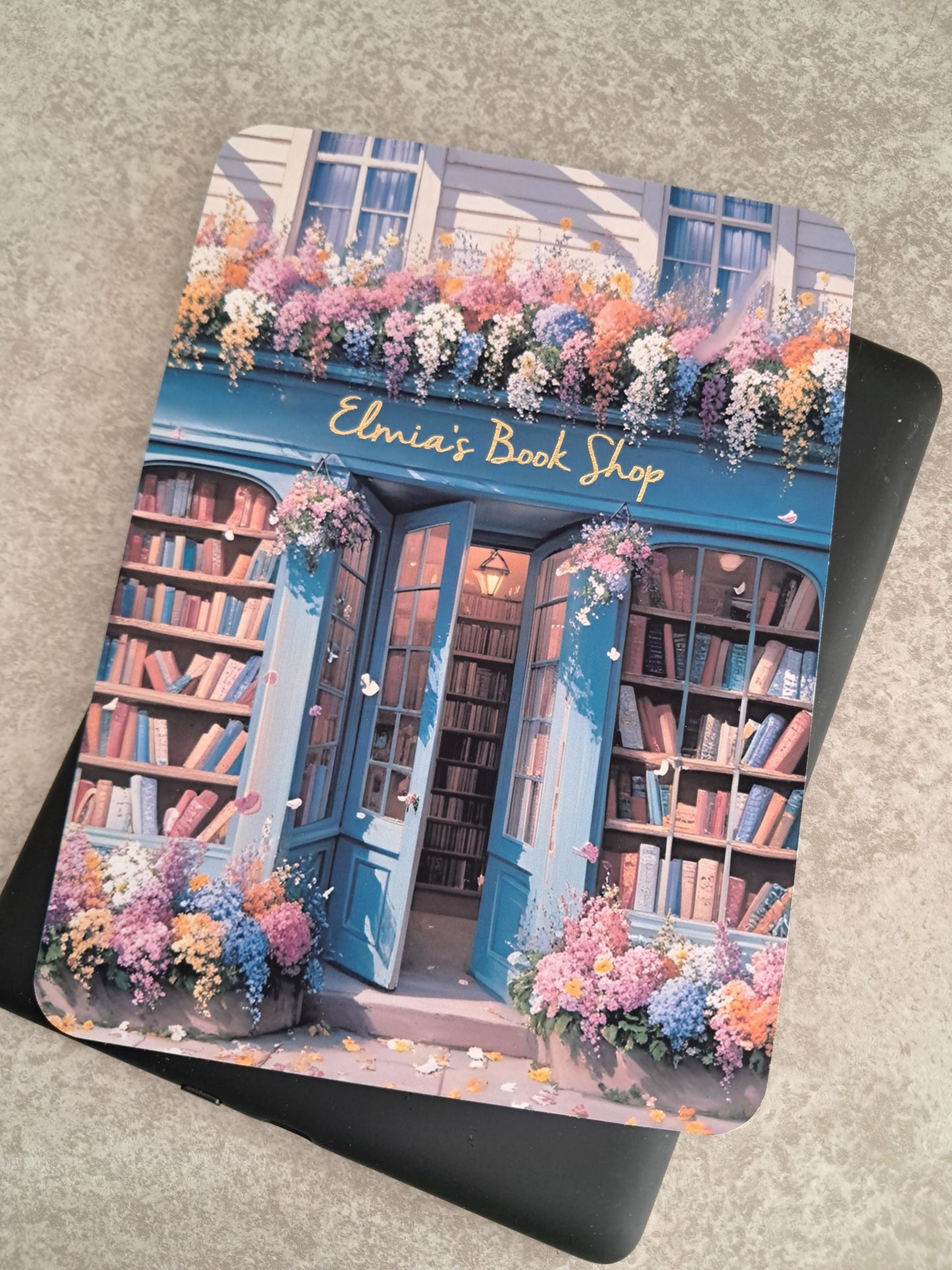 Printed and Foiled Book Shop Kindle Clear Case Insert | Reader Gifts | Bookish | Sticker | Booktok | Library Artwork Custom Name Pretty