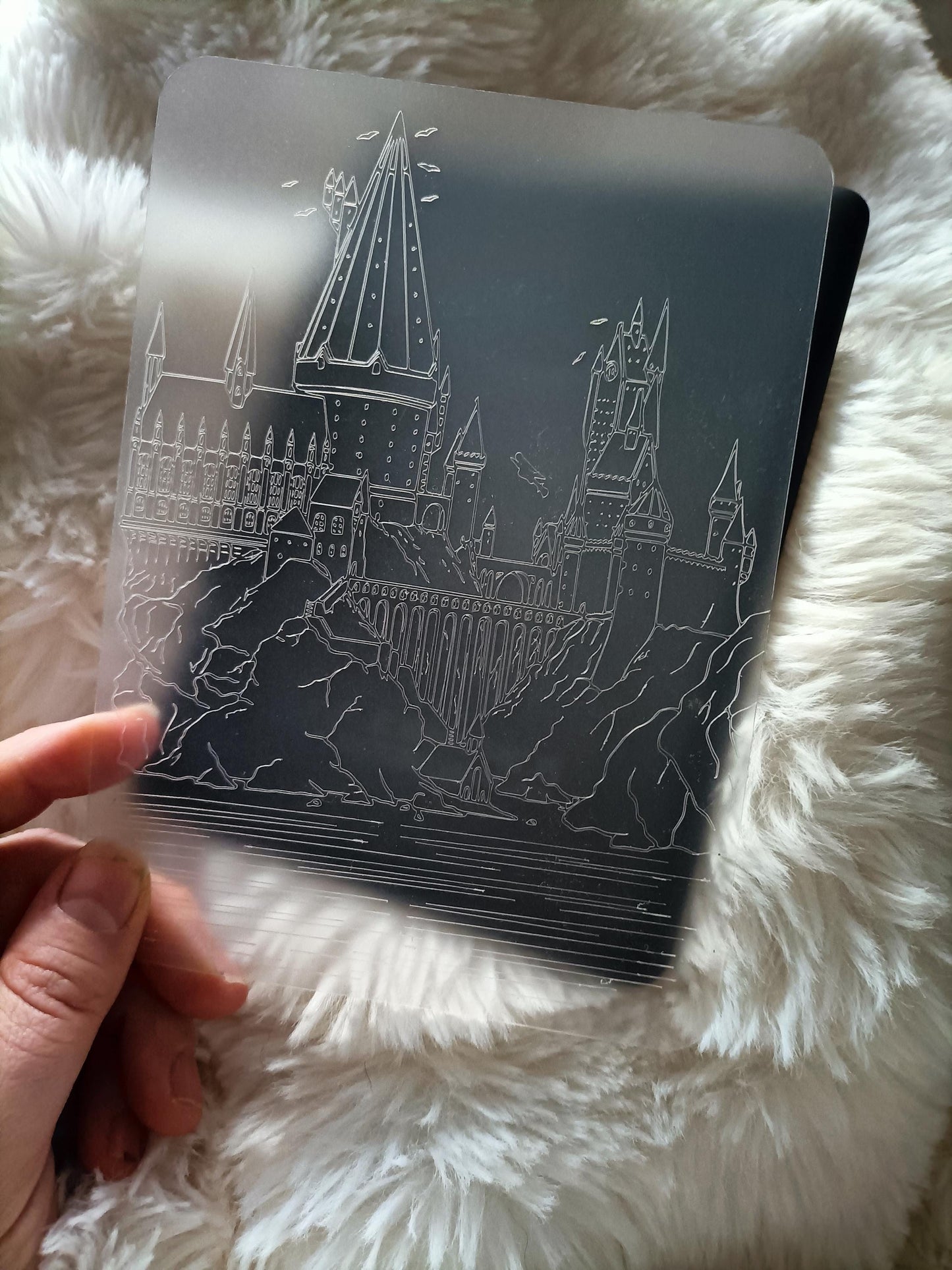 Engraved Kindle Case Insert | Reader Gifts | Bookish | night | Decor | Kindle Stickers | Booktok | romantasy | fantasy castle magic school