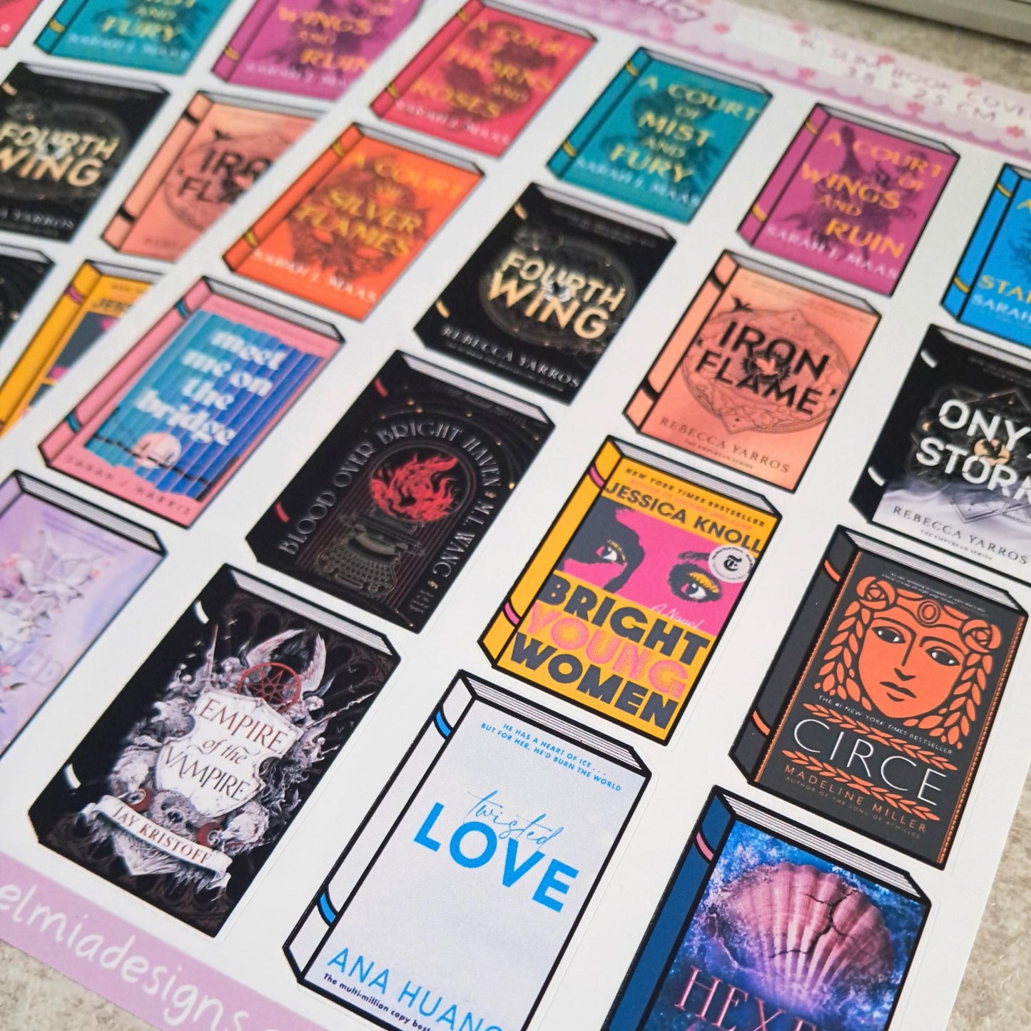 Printed Custom Book Cover Stickers | Reading Journal | Bullet Journal | Planning | Reading Gifts | Booktok | tracker | Books Ebook Audiobook