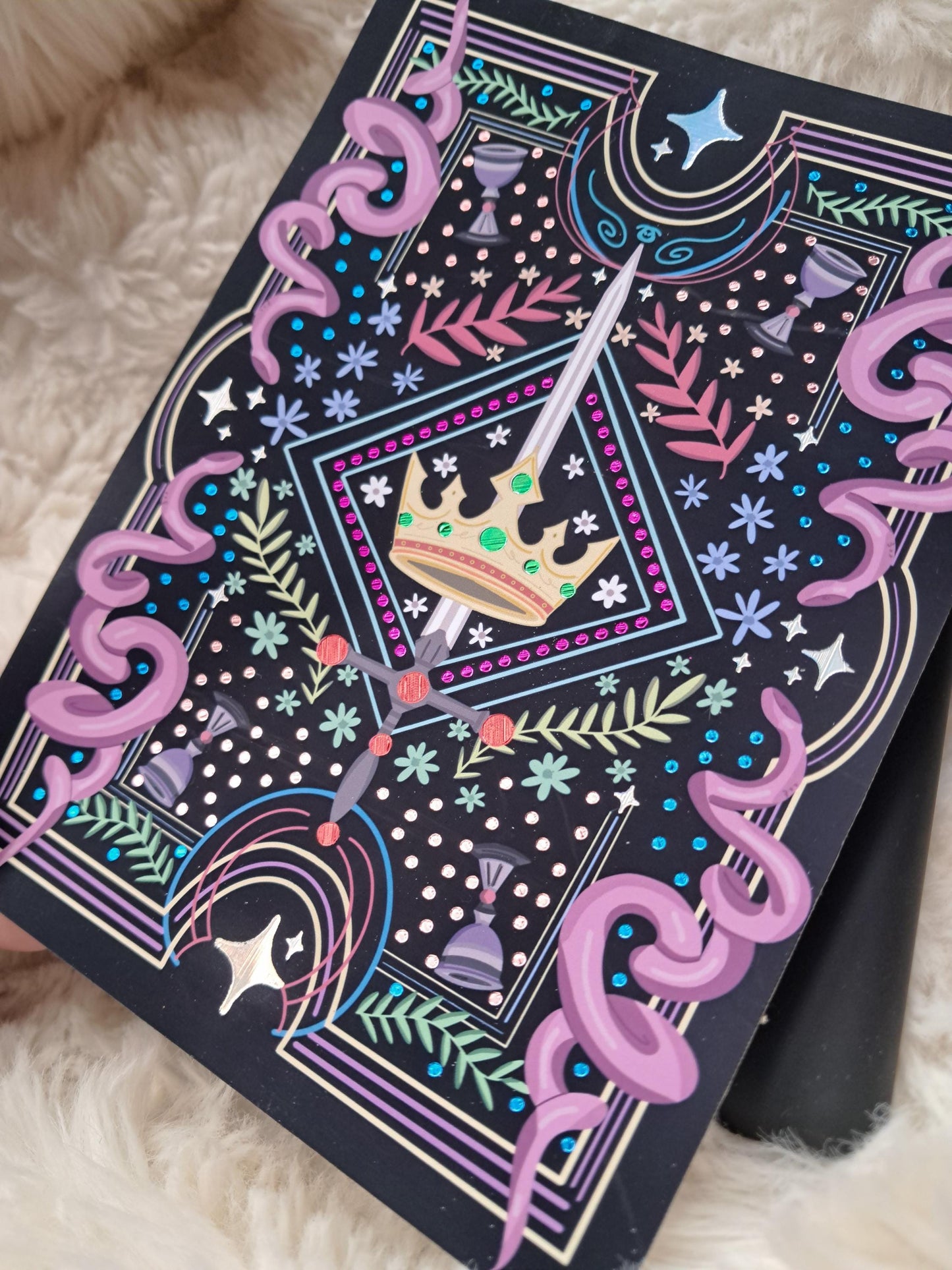 Foiled Kindle Case Insert | Reader Gifts | Bookish | Sticker | Booktok | dragon | fantasy | Romance | Romantasy | enemies Colourful | Skin