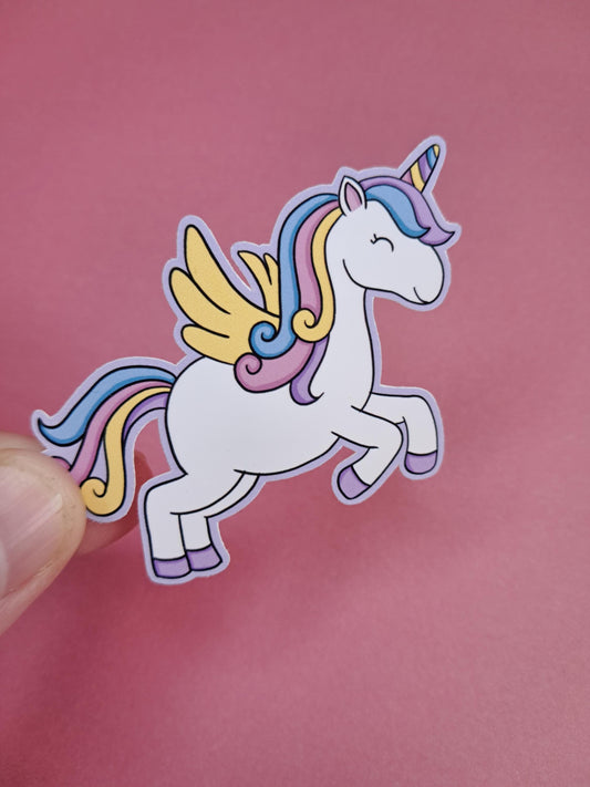 Cute Colourful magical unicorn Sticker Die cut Decal planner stickers | vinyl sticker | Kindle | Laptop | | Water Bottle | Bookish | girly