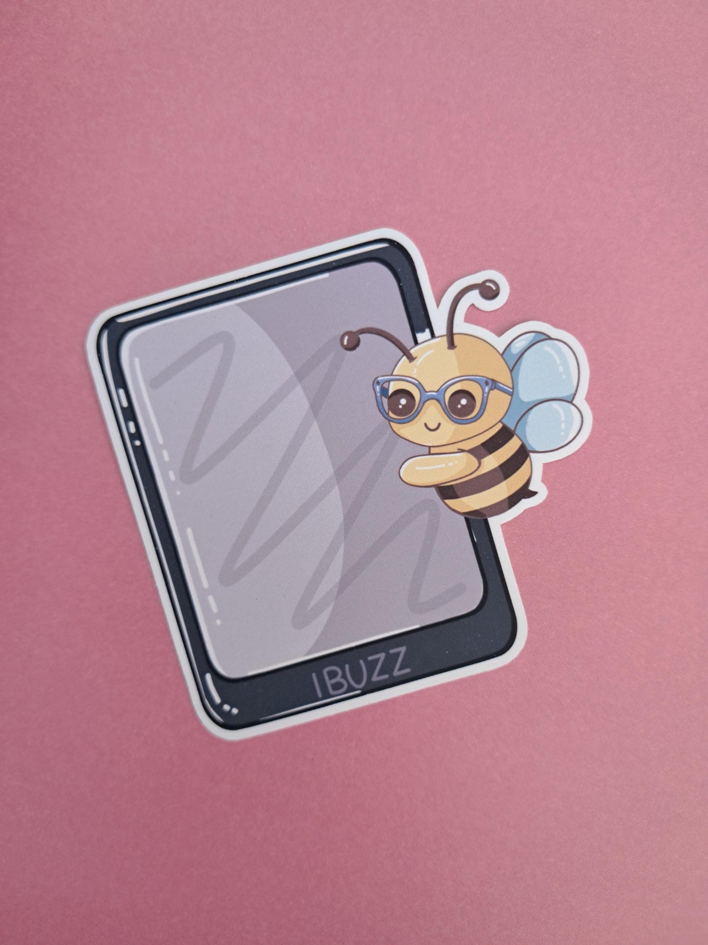 Cute kawaii bee beatrix ipad kobo reader Sticker Die cut Decal planner vinyl sticker | Kindle | Laptop Book | Water Bottle Bookish