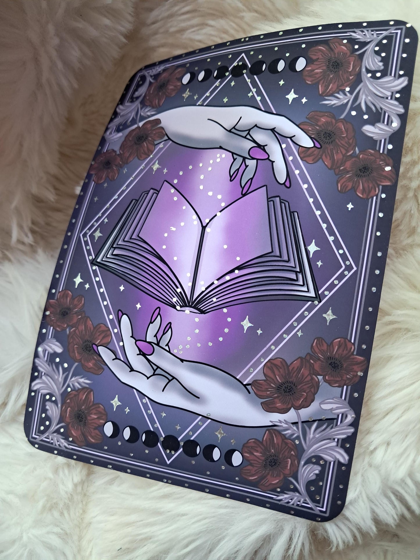 Foiled Kindle Case Insert | Reader Gifts | Bookish | Sticker | Booktok | the reader tarot card | fantasy | witchy | Moon | Colourful | Skin