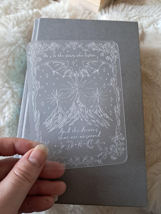 Engraved Plastic Fantasy Bookmark | Page Marker | Night Court | Bookclub | Reading | Bookish Gifts booktok reader | unique | Dragon ACOTAR