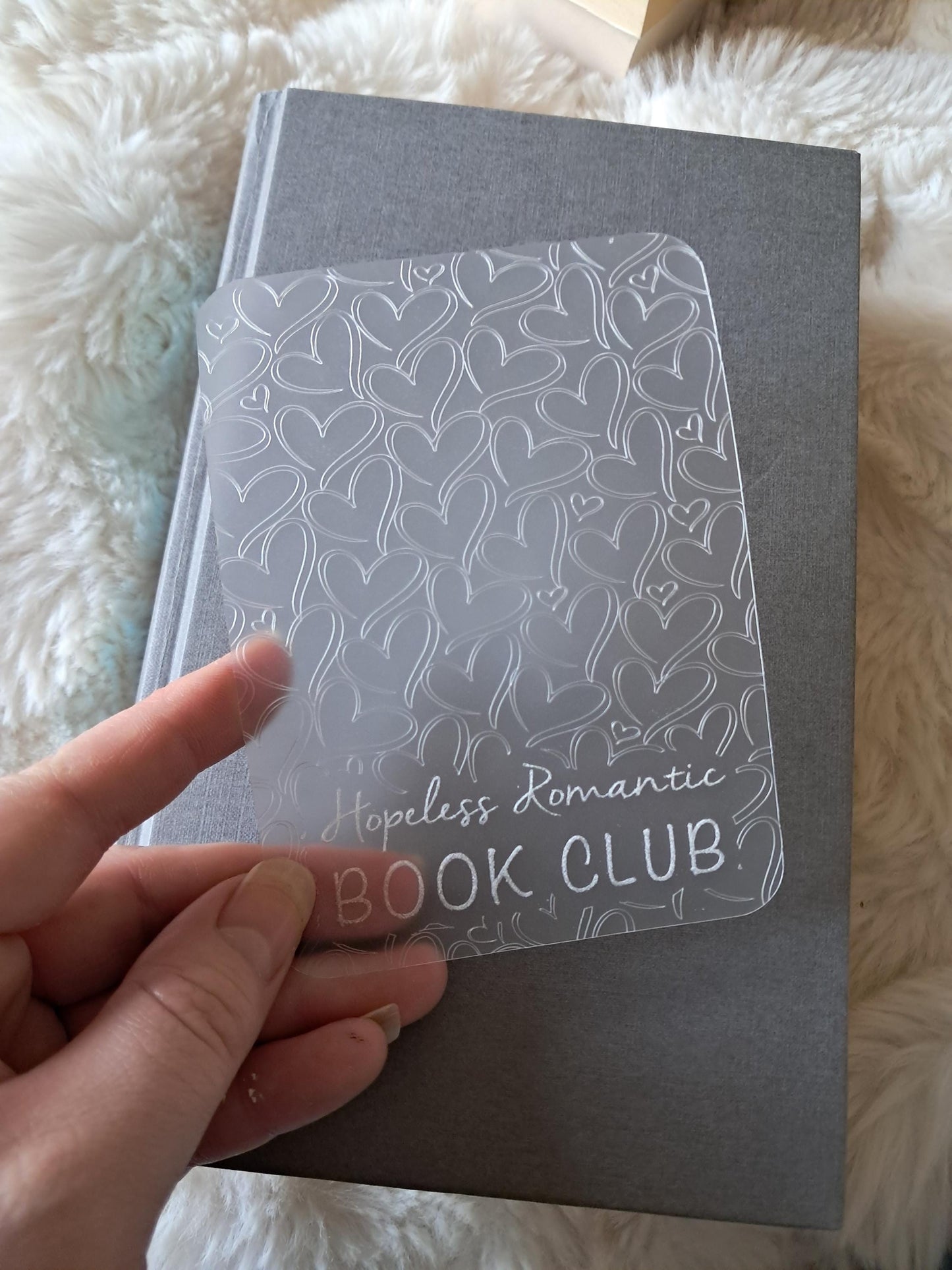 Engraved Plastic Bookmark | Page Marker | Romance | Bookclub | Reading | Bookish booktok reader gift | unique | hopeless romantic book club