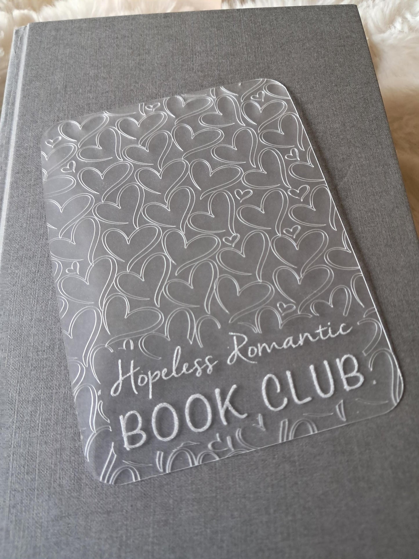 Engraved Plastic Bookmark | Page Marker | Romance | Bookclub | Reading | Bookish booktok reader gift | unique | hopeless romantic book club