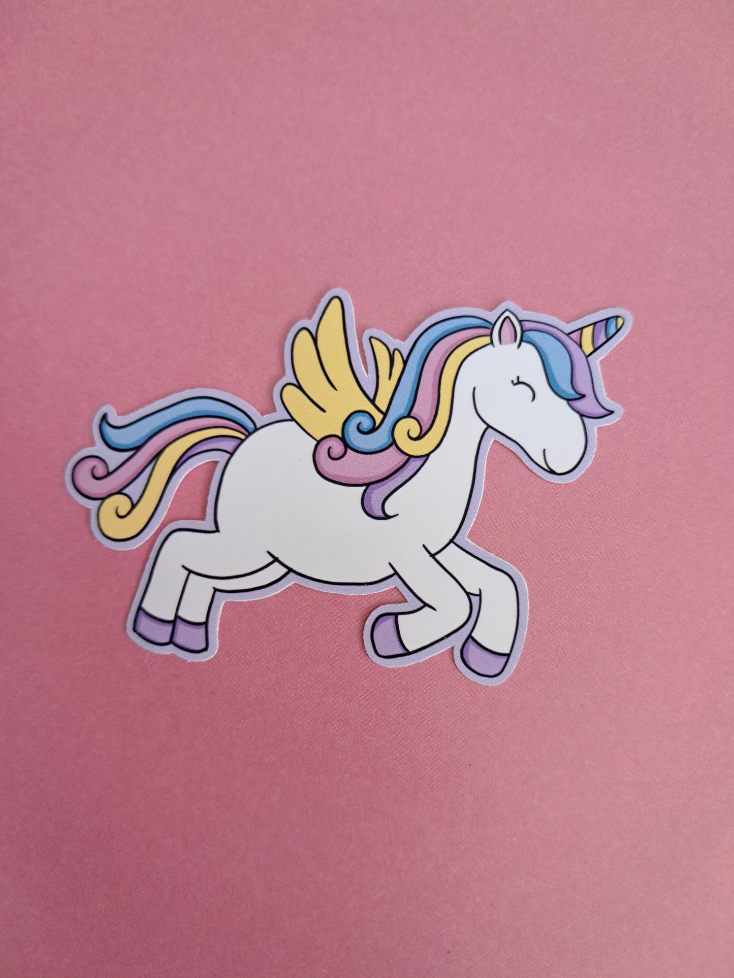Cute Colourful magical unicorn Sticker Die cut Decal planner stickers | vinyl sticker | Kindle | Laptop | | Water Bottle | Bookish | girly