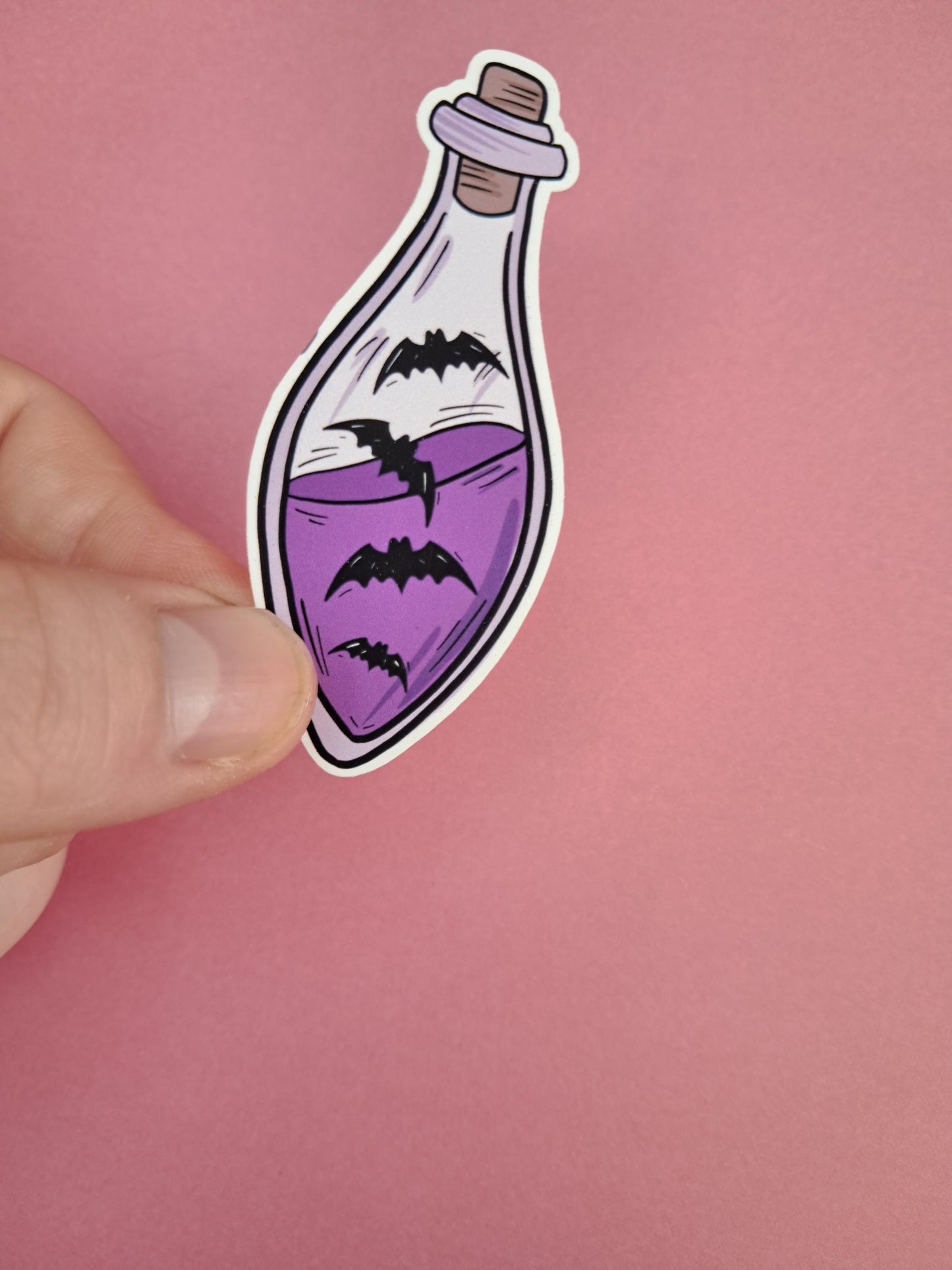Magical potion fantasy bat boys vampire reader Sticker Die cut Decal planner vinyl sticker | Kindle | Laptop Book | Water Bottle Bookish