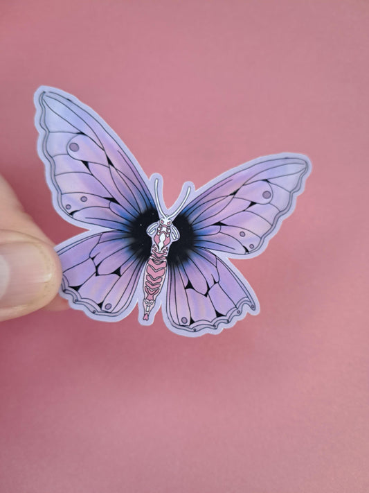 Cute pretty butterfly girly Reading Sticker Die cut Decal planner vinyl sticker | Kindle | Laptop | Book | Water Bottle | Bookish | Phone