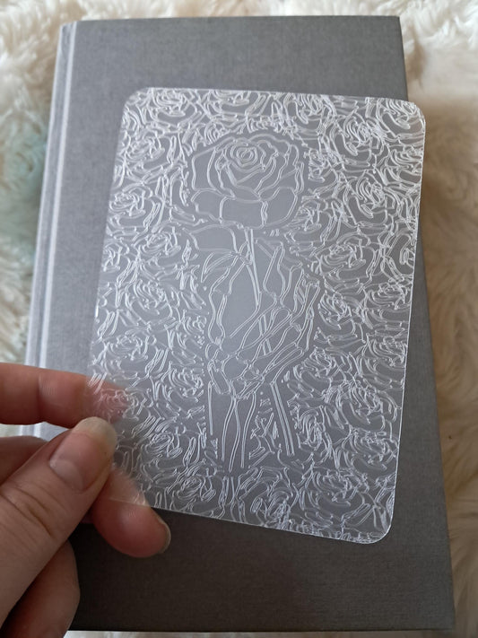 Engraved Plastic Fantasy Bookmark | Page Marker | Journal | Bookclub | Reading | Bookish Gifts booktok reader Gothic | Dark Romance Adeline
