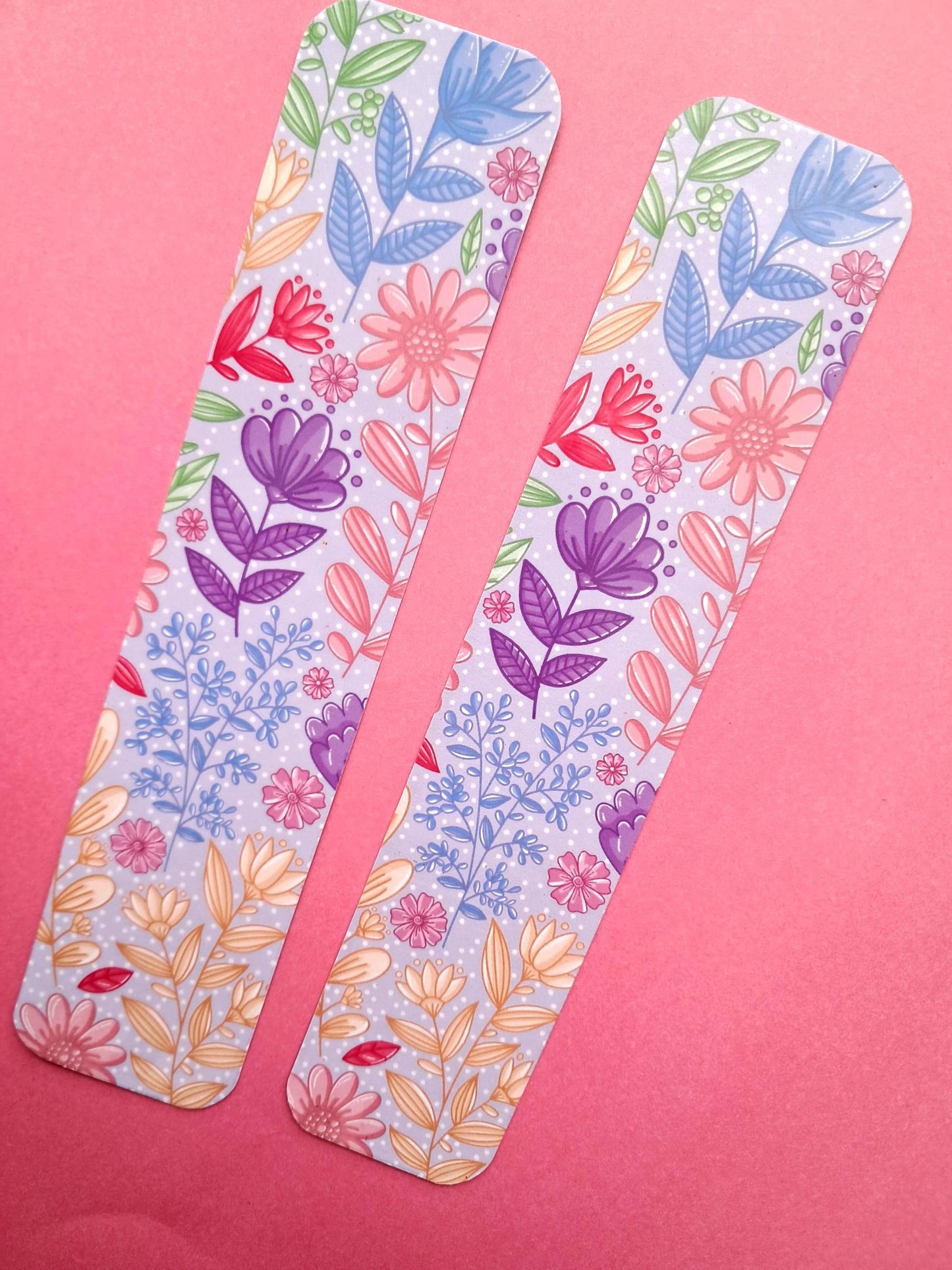 Bookmark | Reader Gifts | Bookish | Sticker | Booktok | Colourful Flowers Floral | Romance Genre Pastel | Page Marker Book Club Bookish Gift