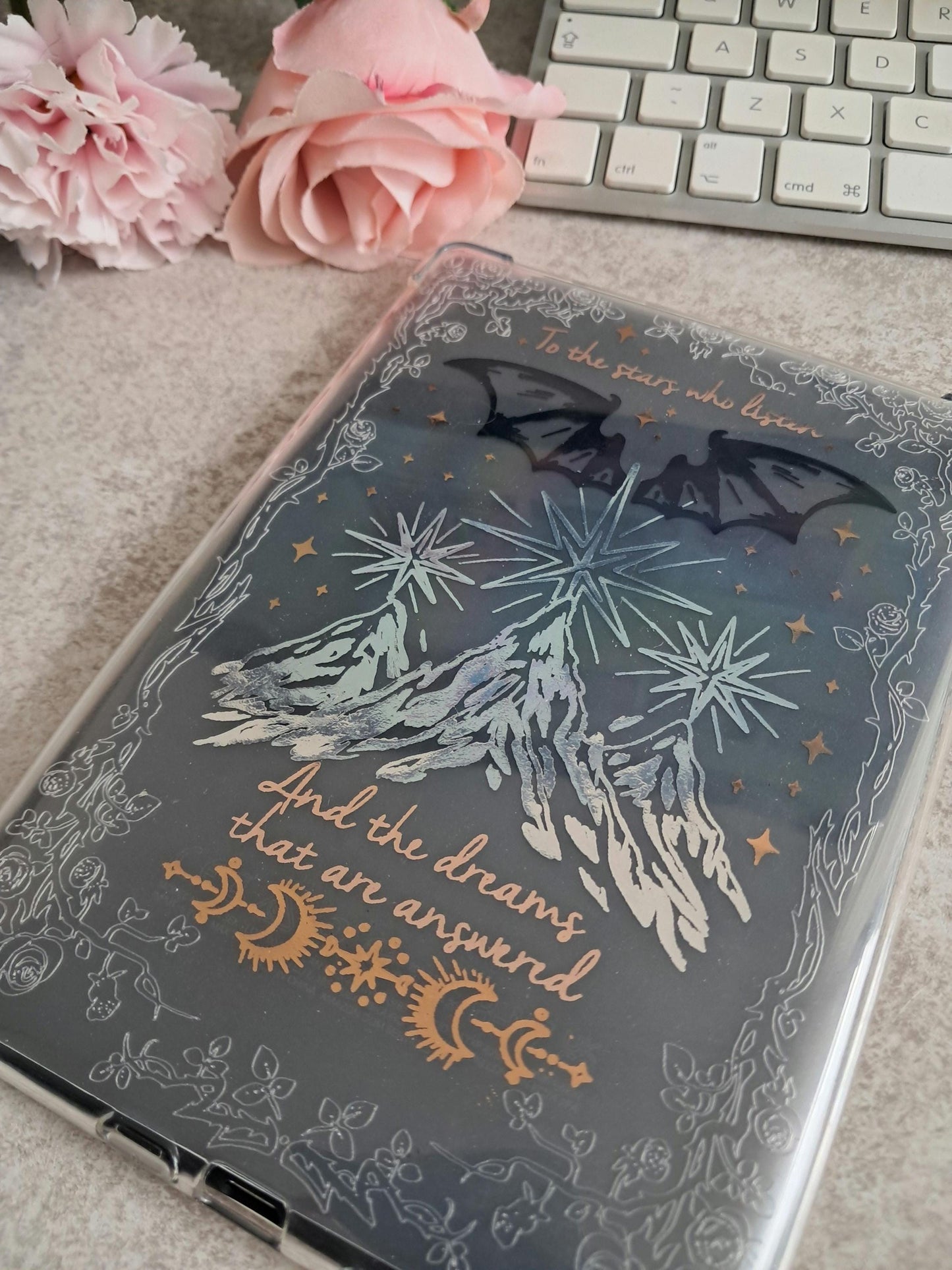 Foiled Kindle Case Insert | Reader Gifts | Bookish | Velaris | Decor | Kindle Stickers | Booktok | Rhysand | Faerie | Fae | fantasy | ACOTAR