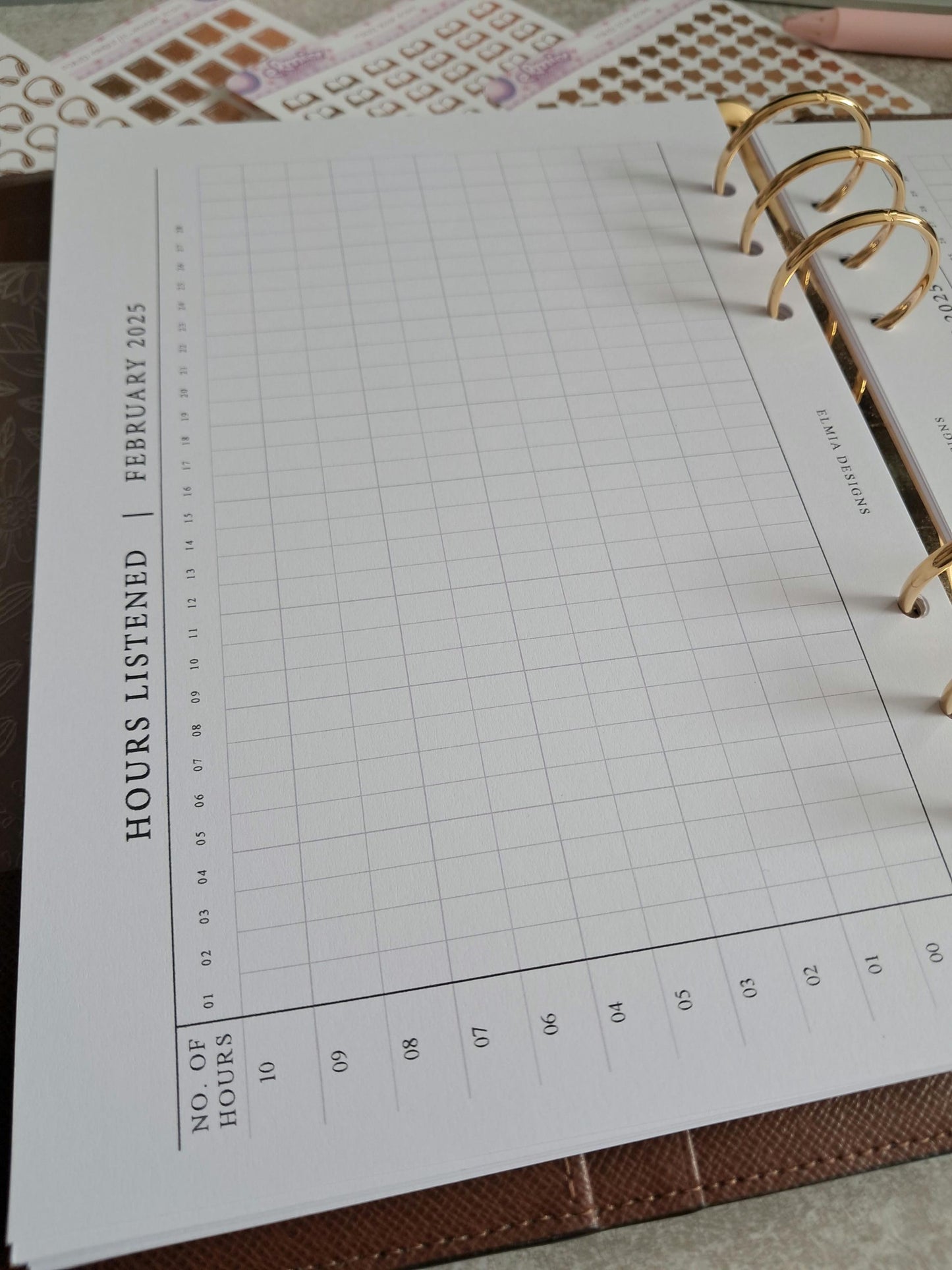 Digital Download A5 Size Reading Journal | Bookish gifts | Book Review | Reading | Planner inserts | Audiobook Listening Tracker BUJO