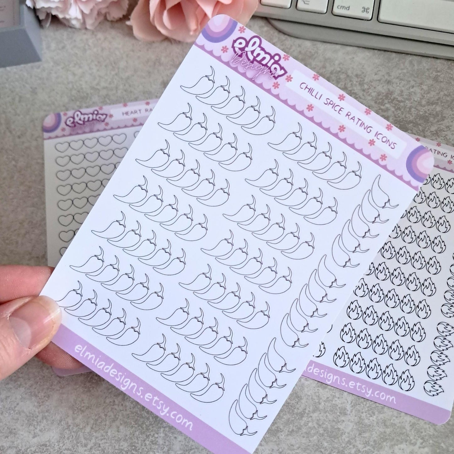 Book or reading journal rating stickers | star rating | smut or spice | emotion | romance | review | planner stickers | vinyl sticker