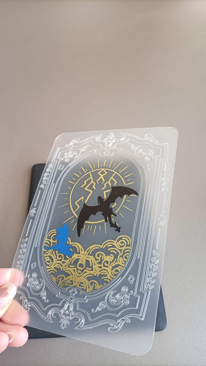 Foiled Kindle Case Insert | Reader Gifts | Bookish | Kindle Skin | Decor | Kindle Stickers | Booktok | wing | dragons | fantasy | sky storm