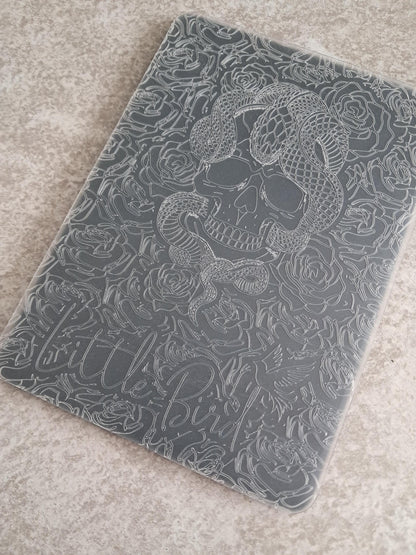 Engraved Kindle Case Insert | Reader Gifts | Bookish | viper rose| Decor | Kindle Sticker | Booktok | skull | fantasy | dark romance | snake