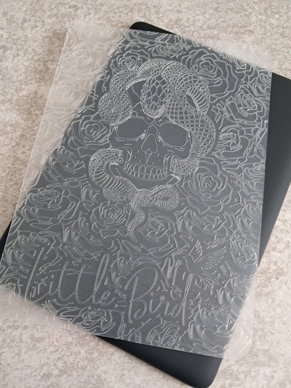 Engraved Kindle Case Insert | Reader Gifts | Bookish | viper rose| Decor | Kindle Sticker | Booktok | skull | fantasy | dark romance | snake