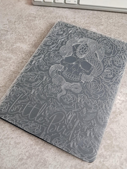 Engraved Kindle Case Insert | Reader Gifts | Bookish | viper rose| Decor | Kindle Sticker | Booktok | skull | fantasy | dark romance | snake